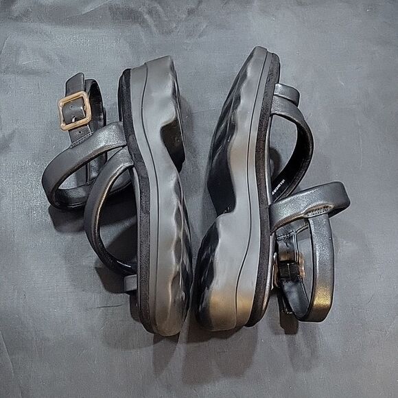 BRAND NEW VINCE WOMEN'S SANTA CRUZ LEATHER ANKLE STRAP PLATFORM SANDALS - Picture 15 of 16